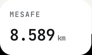 Mesafe kutusu: uçulan toplam kilometre.