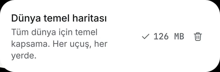 Dünya temel haritası: tüm dünya için temel kapsama, indirildi.