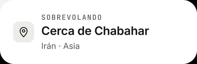 Sobrevolando: cerca de Chabahar, Irán, Asia.